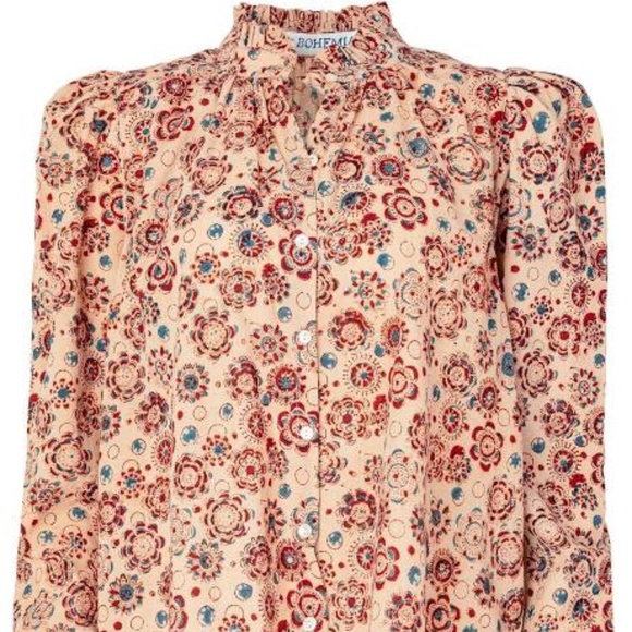 Alix of Bohemia Annabel Juniper Shirt | Khaki NWOT - Picture 1 of 4